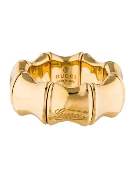 gucci bamboo ring with diamonds